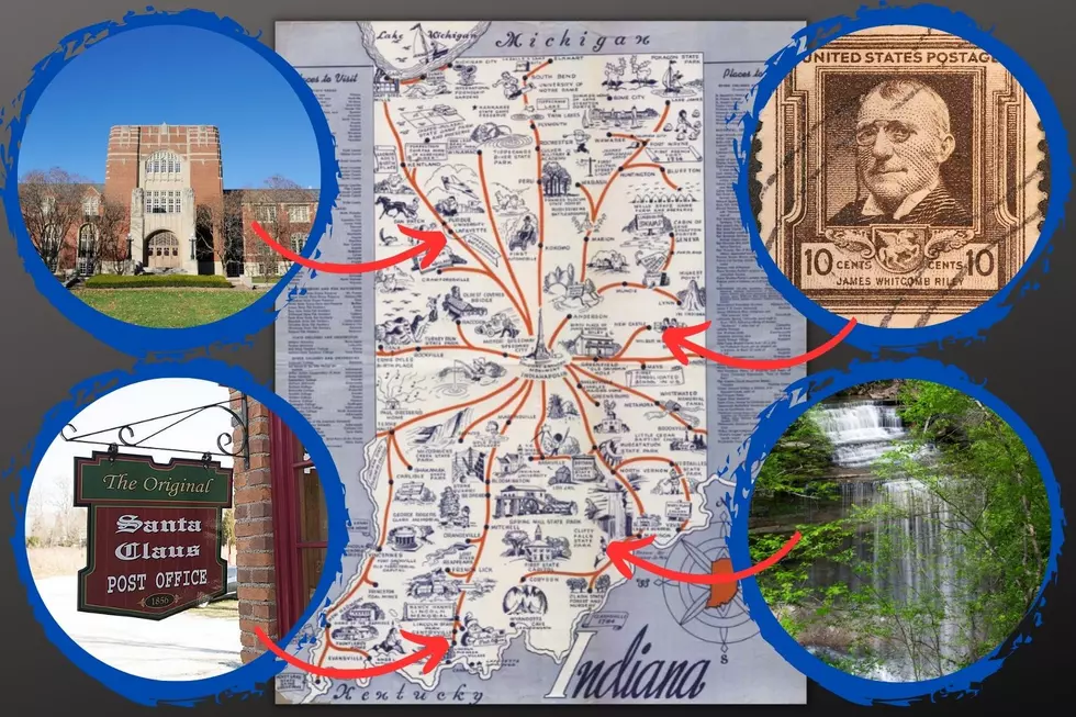 75-Year-Old Map Highlights Indiana Landmarks and Attractions in the 1940s